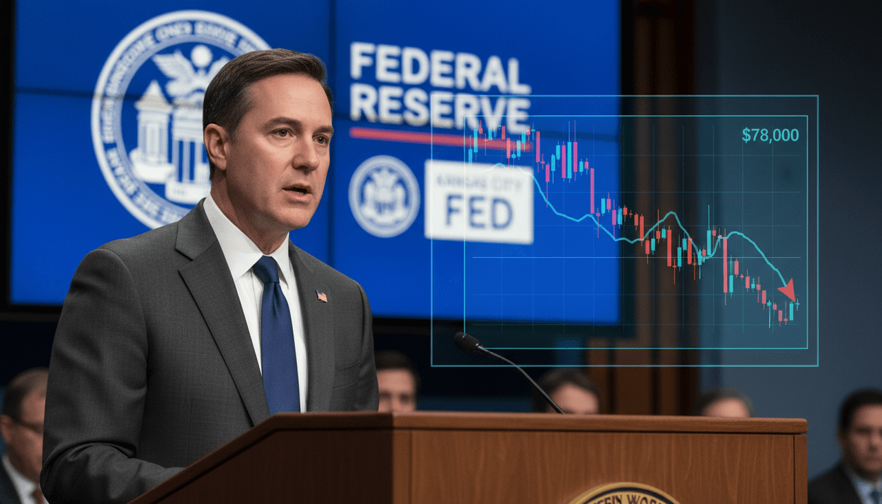 Bitcoin Plunges Below $78,000 as Hawkish Fed Remarks Spark Market Jitters